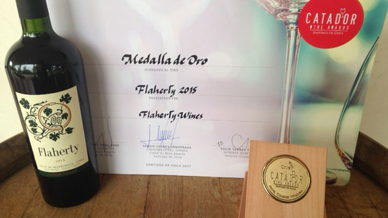 Oro para Flaherty Wines en Catad’or Wine Awards